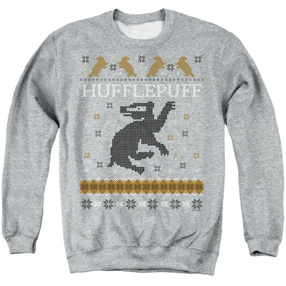 Harry Potter Hufflepuff Ugly Christmas Unisex Adult Crewneck Sweatshirt