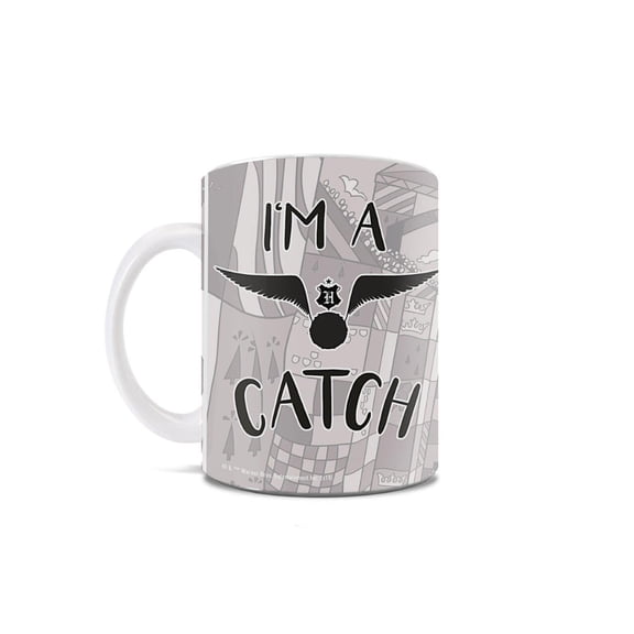 Harry Potter (I'm a Catch She's a Keeper) 11 oz White Ceramic Mug WMUG1062