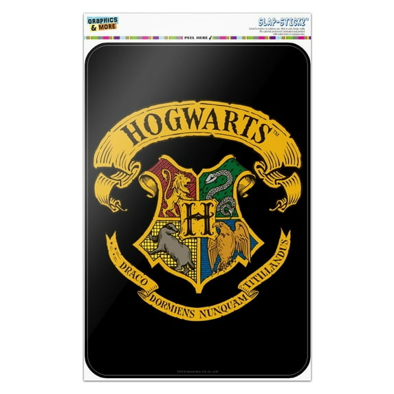 Harry Potter Ilustrated Hogwart's Crest Home Business Office Sign