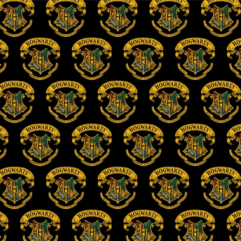 Harry Potter Ilustrated Hogwart's Crest Premium Roll Gift Wrap Wrapping  Paper