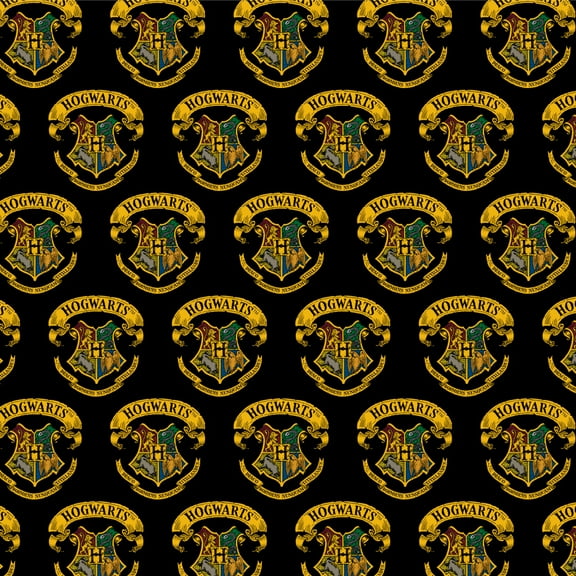 Harry Potter Ilustrated Hogwart's Crest Premium Roll Gift Wrap Wrapping Paper