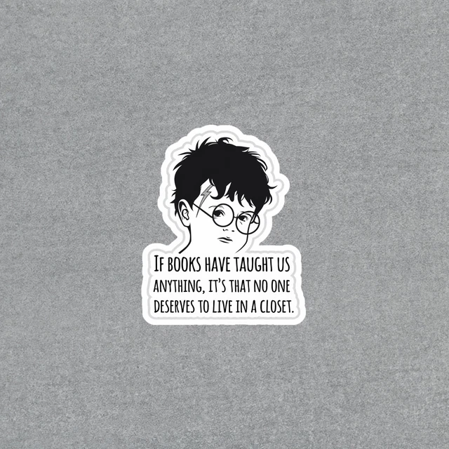 Harry Potter Inspired Sticker - Books Teach Life Lessons Vinyl ...