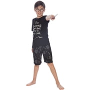 Harry Potter Pajama Intimo Boys' Up to No Good 2 Piece Lounge Short Sleeve Sleep Shirt and Shorts Sleepwear Set