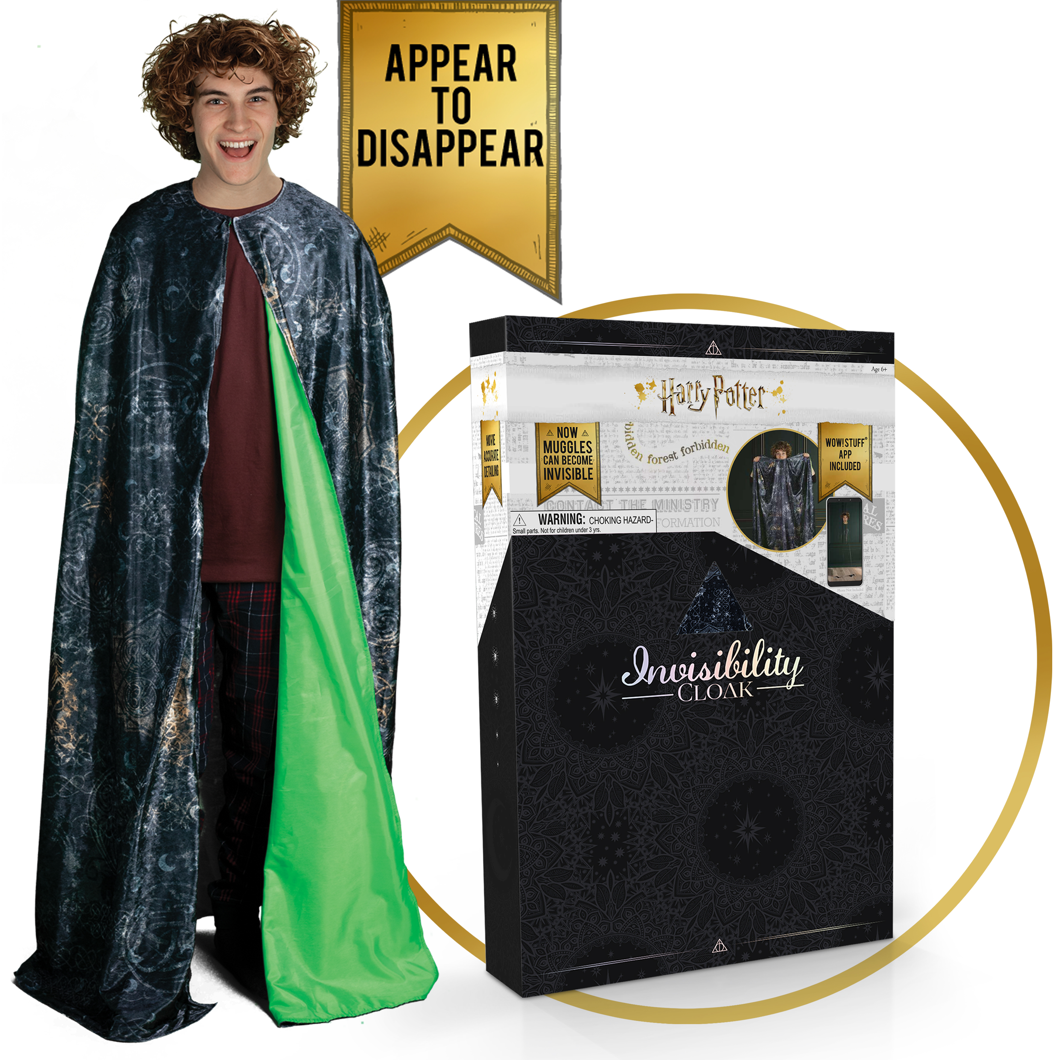 Harry Potter Invisibility Cloak with Exclusive Gift Box Package - image 1 of 11