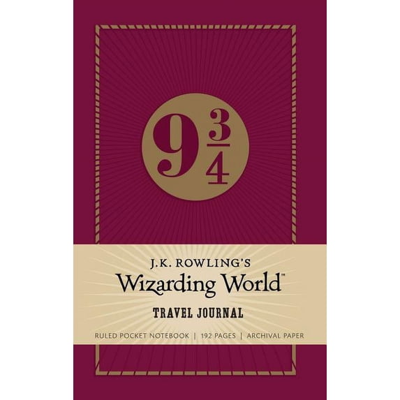 Harry Potter J.K. Rowling's Wizarding World: Travel Journal: Ruled Pocket Notebook, (Hardcover)