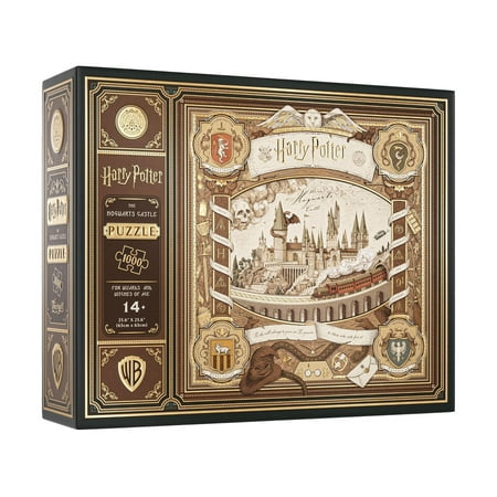 theory11 Harry Potter Jigsaw Puzzle - The Hogwarts Castle - Officially Licensed 1,000 Piece Intermediate Puzzle for Ages 14+