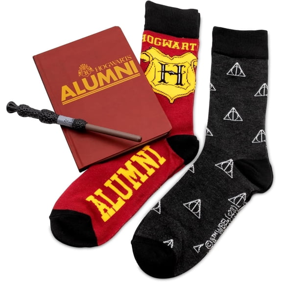 Culture Fly Harry Potter Stationary and Socks Bundle Journal Pen 2 Pair Socks