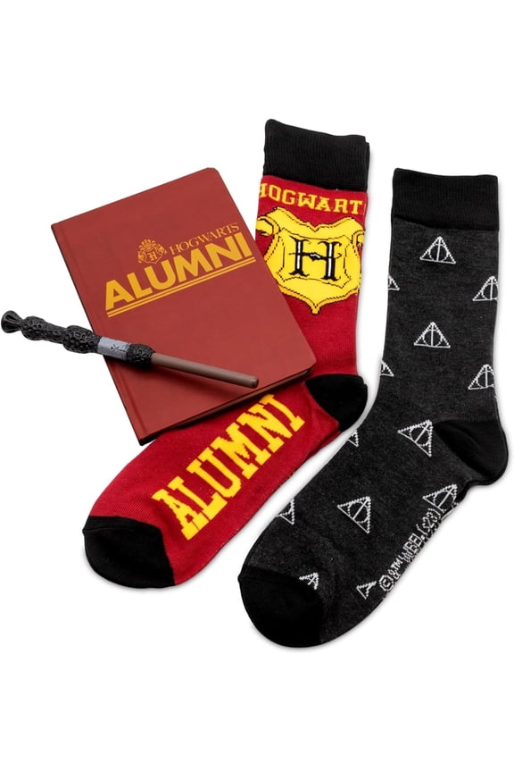 Culture Fly Harry Potter Stationary and Socks Bundle Journal Pen 2 Pair Socks