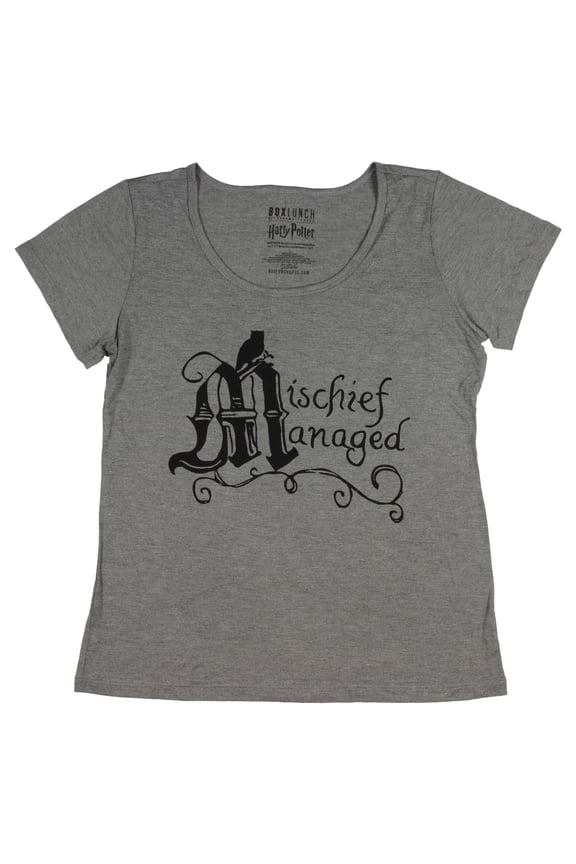 Harry Potter Juniors Mischief Managed Logo T-Shirt (Large)