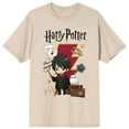 thumbnail image 1 of Harry Potter Kanji Lightning Bolt Art Crew Neck Short Sleeve Women's Natural T-shirt-3XL, 1 of 3