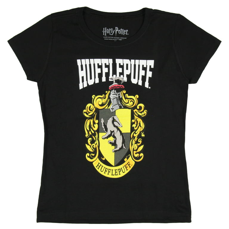 Potter T-Shirt Hogwarts Harry (Hufflepuff, Kids Girls Medium) Crest Houses