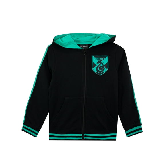 Harry Potter Kids Pointed Hoodie Hogwarts Slytherin Sizes 6-14