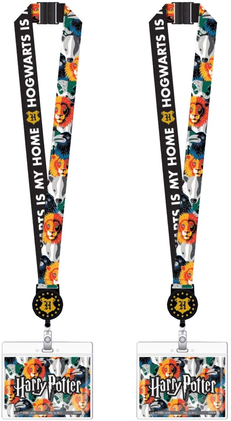 Harry Potter Lanyard with Retractable ID Card Holder for