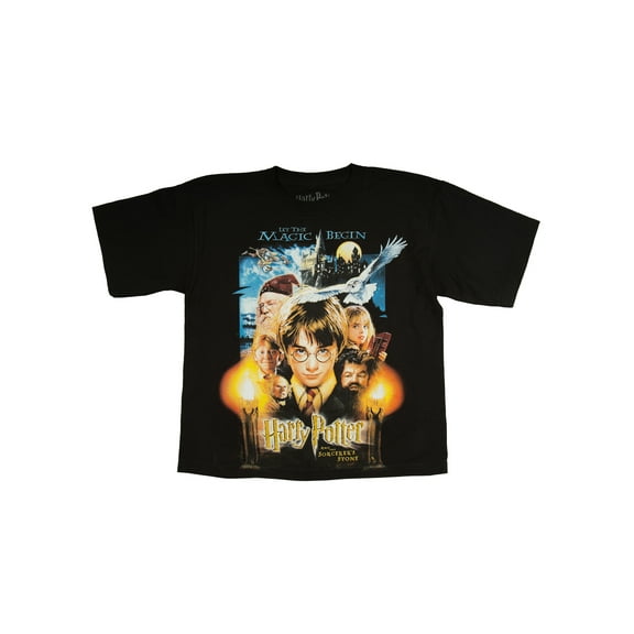 Harry Potter "Let The Magic Begin" Black Short Sleeve Graphic Tee (Little Boys & Big Boys)