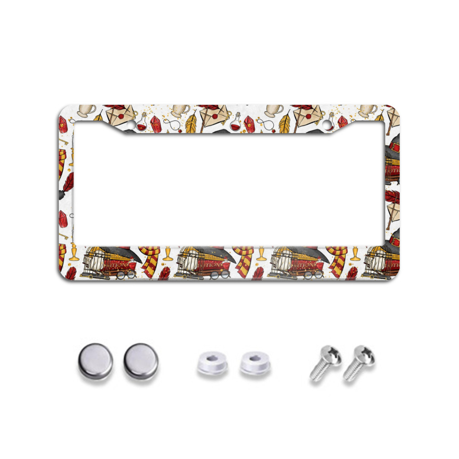 Harry Potter License Plate Frames for Women Men Car Plate Holder Cover