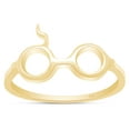 thumbnail image 1 of AFFY Lightening Scar Glasses Ring In 14K Yellow Gold Over Sterling Silver-8, 1 of 7
