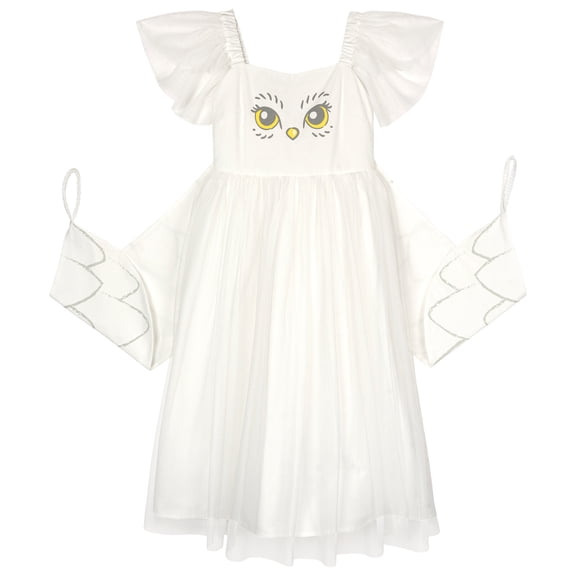 Harry Potter Little Girls' Cosplay Sleeveless Dress Hedwig White