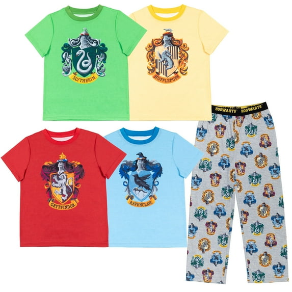 Harry Potter Little Girls Pajama Shirts and Jogger Pants Little Kid to Big Kid