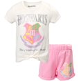 thumbnail image 1 of Harry Potter Little Girls T-Shirt and Bike Shorts French Terry Outfit Set Little Kid to Big Kid, 1 of 5