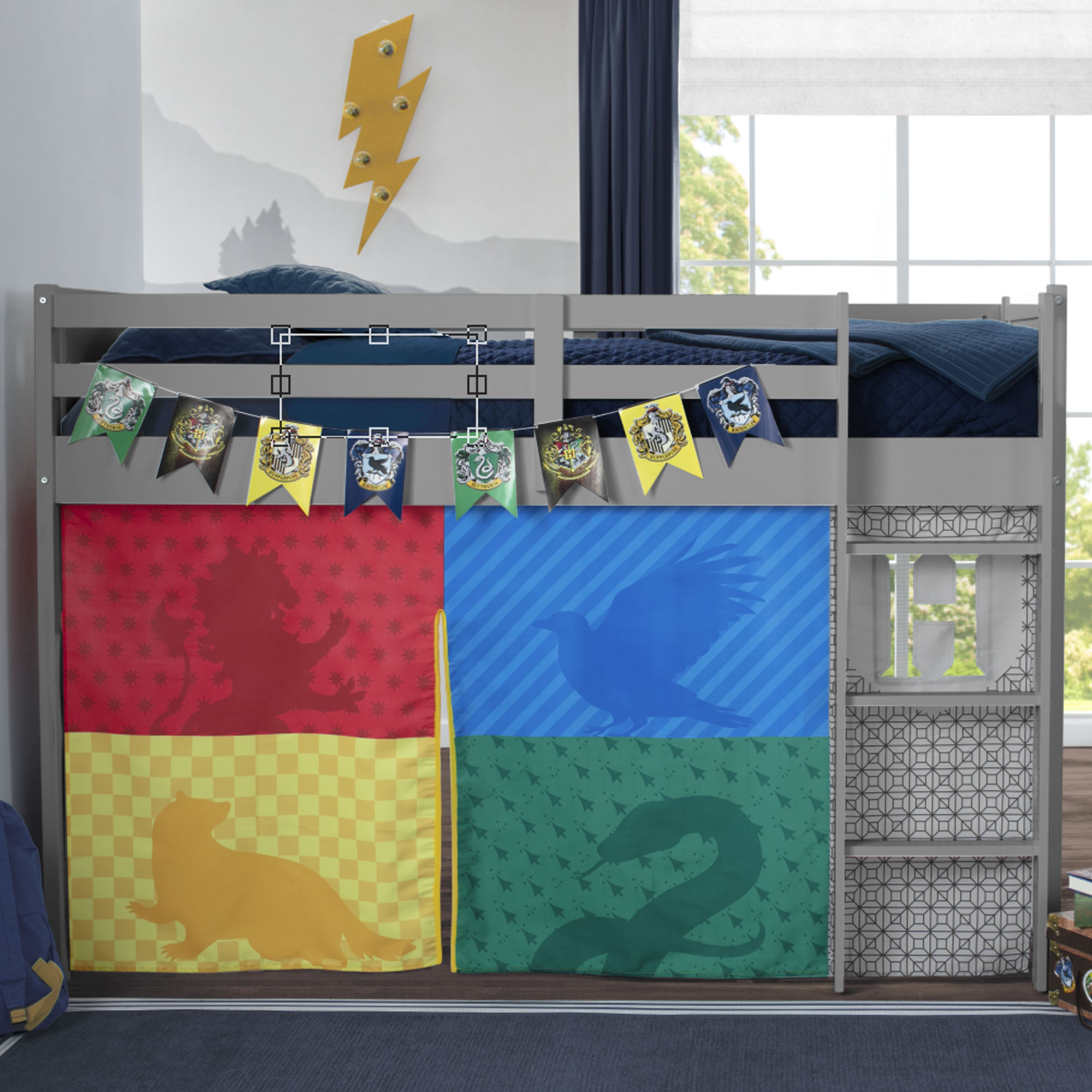 Harry Potter Loft Bed Tent by Delta Children - Curtain Set for Low Twin Loft Bed (Bed Sold Separately) - image 1 of 11
