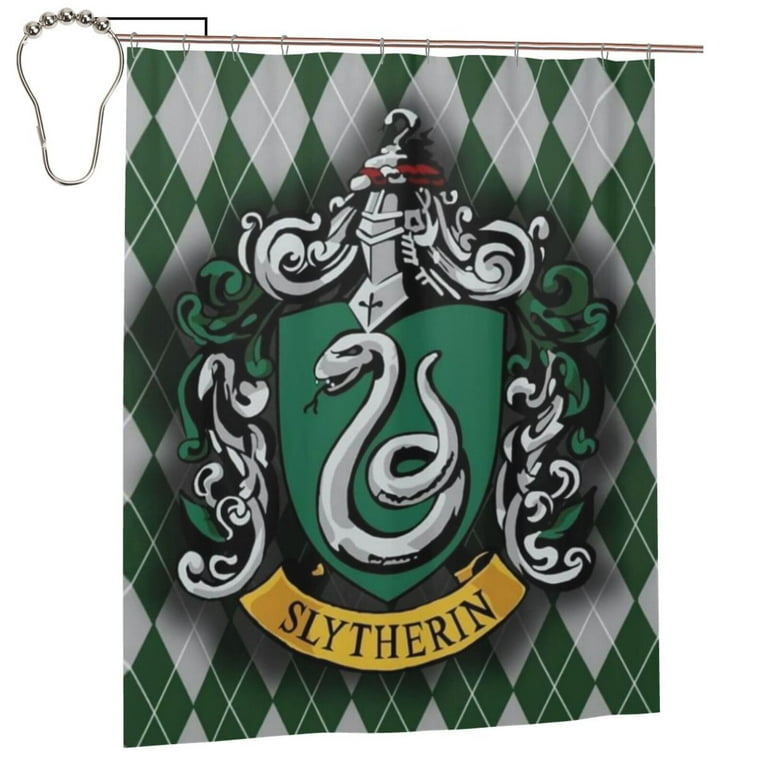 Harry Potter Symbol Shower Curtain Bathroom Decor Polyester Waterproof Bath Curtains with Hooks 60x72 Inches, Size: Iron