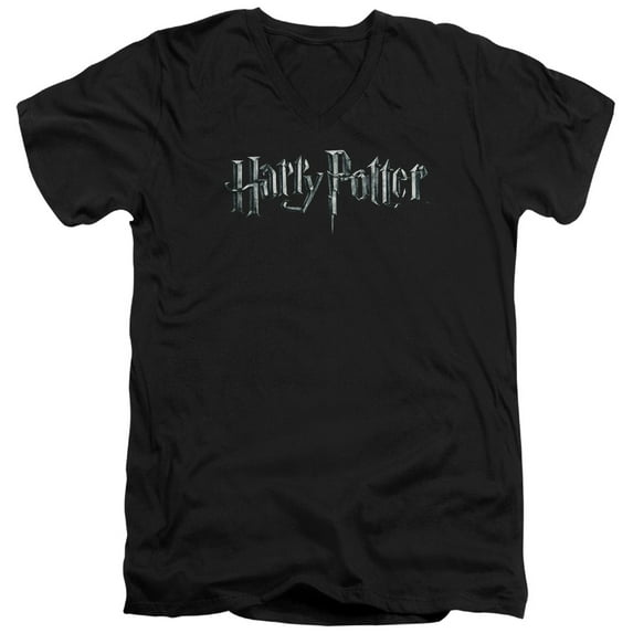 Harry Potter - Logo - Slim Fit V Neck Shirt - XX-Large