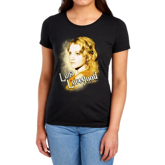 Harry Potter Luna Closeup Women's T Shirt, Black, Medium