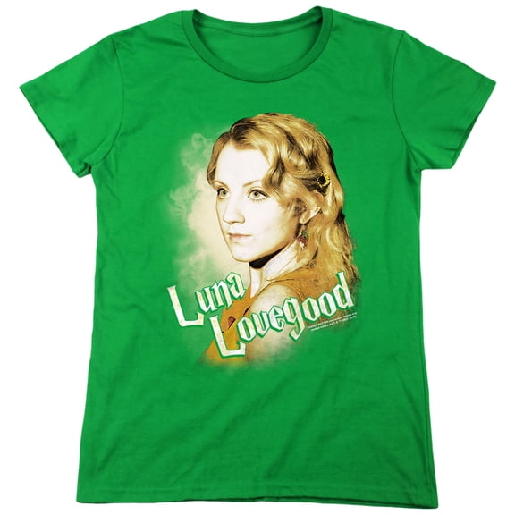 Harry Potter Luna Closeup Women's T Shirt, Kelly Green, 2X-Large