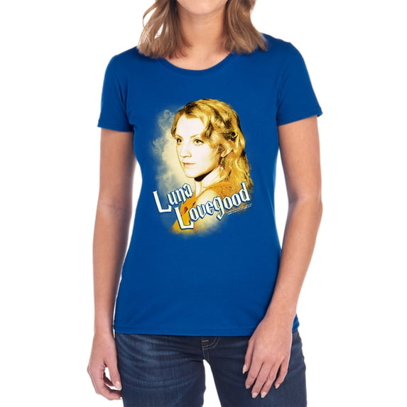 Harry Potter Luna Closeup Women's T Shirt, Royal, Large