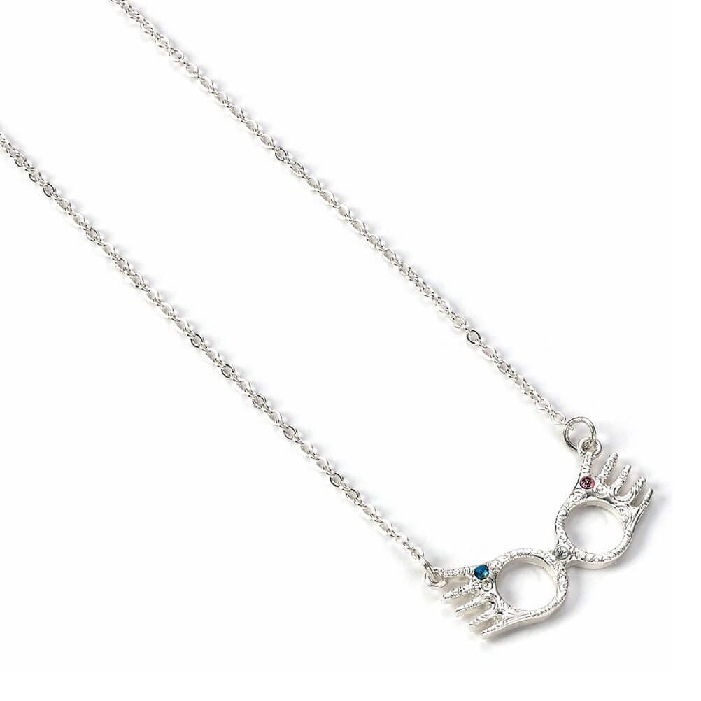 Harry Potter Luna Lovegood Glasses Silver Plated Necklace