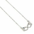 thumbnail image 1 of Harry Potter Luna Lovegood Glasses Silver Plated Necklace, 1 of 4