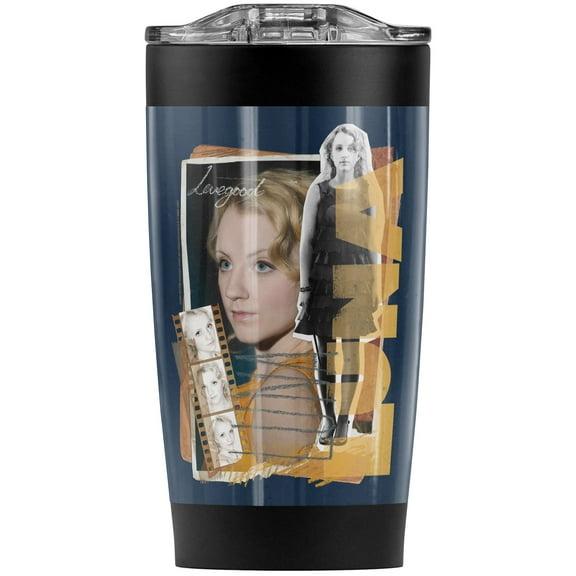Harry Potter Luna Lovegood Photo Collage Stainless Steel Tumbler 20 oz Coffee Travel Mug/Cup, Vacuum Insulated & Double Wall with Leakproof Sliding Lid | Great for Hot Drinks and Cold Beverages