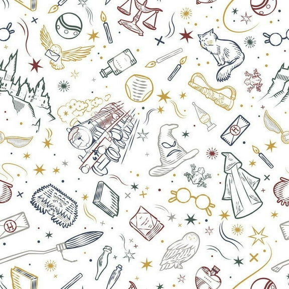 Harry Potter Magical Icons Peel & Stick Wallpaper