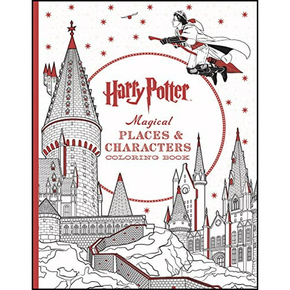 Pre-Owned Harry Potter Magical Places & Characters Coloring Book (Paperback) 1338030019 9781338030013