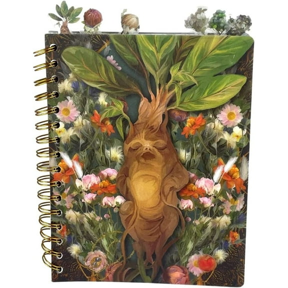 Harry Potter Mandrake Spiral Notebook Herbology Writing Journal for Kids 8 x 7 inch