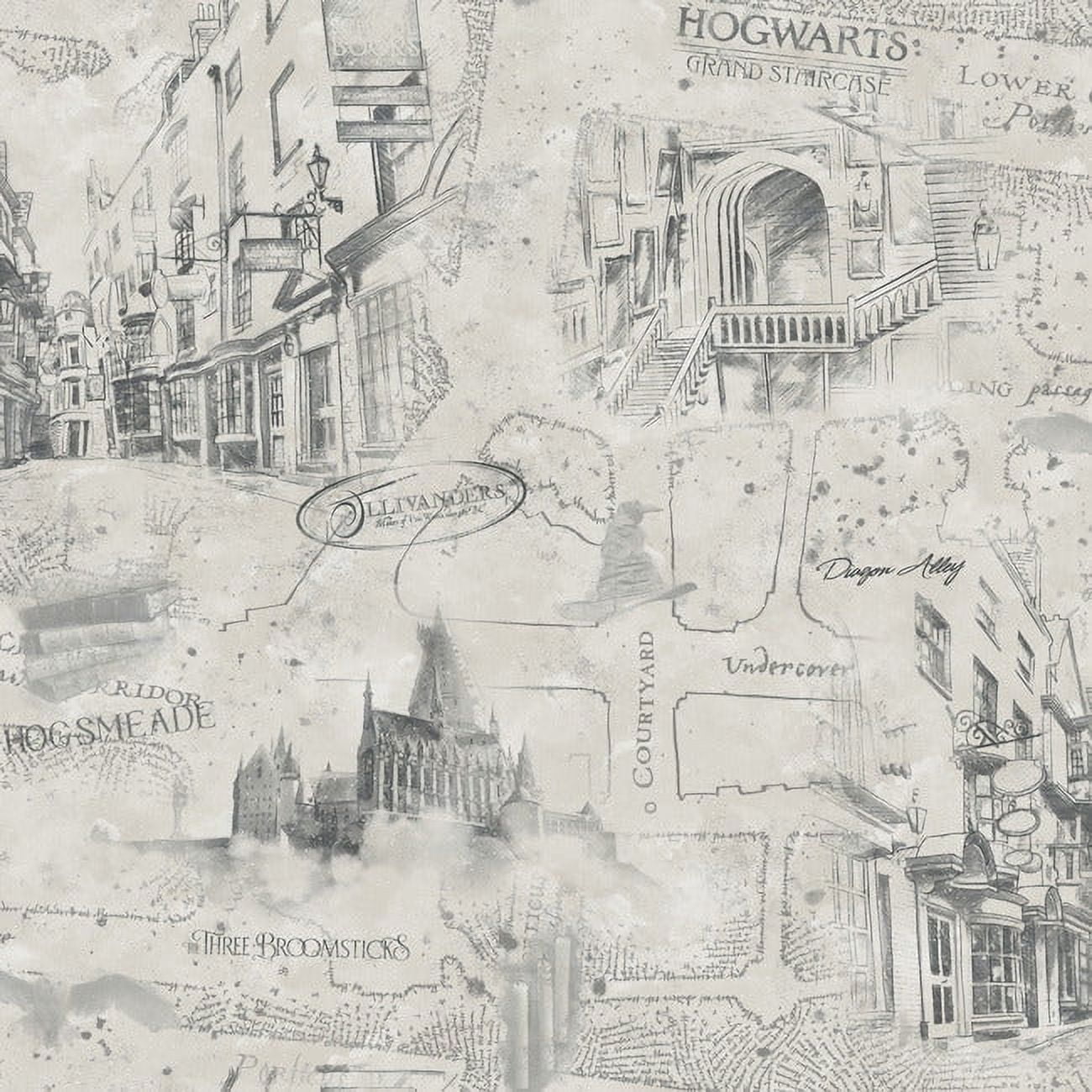 Harry Potter Map Peel and Stick Wallpaper