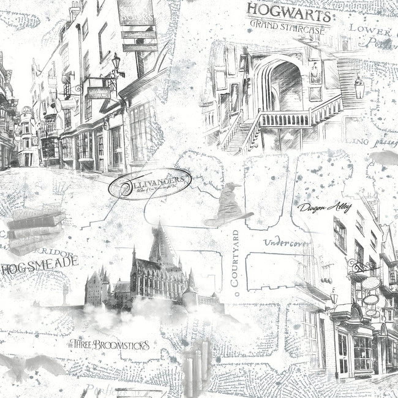 Harry Potter Map Peel and Stick Wallpaper