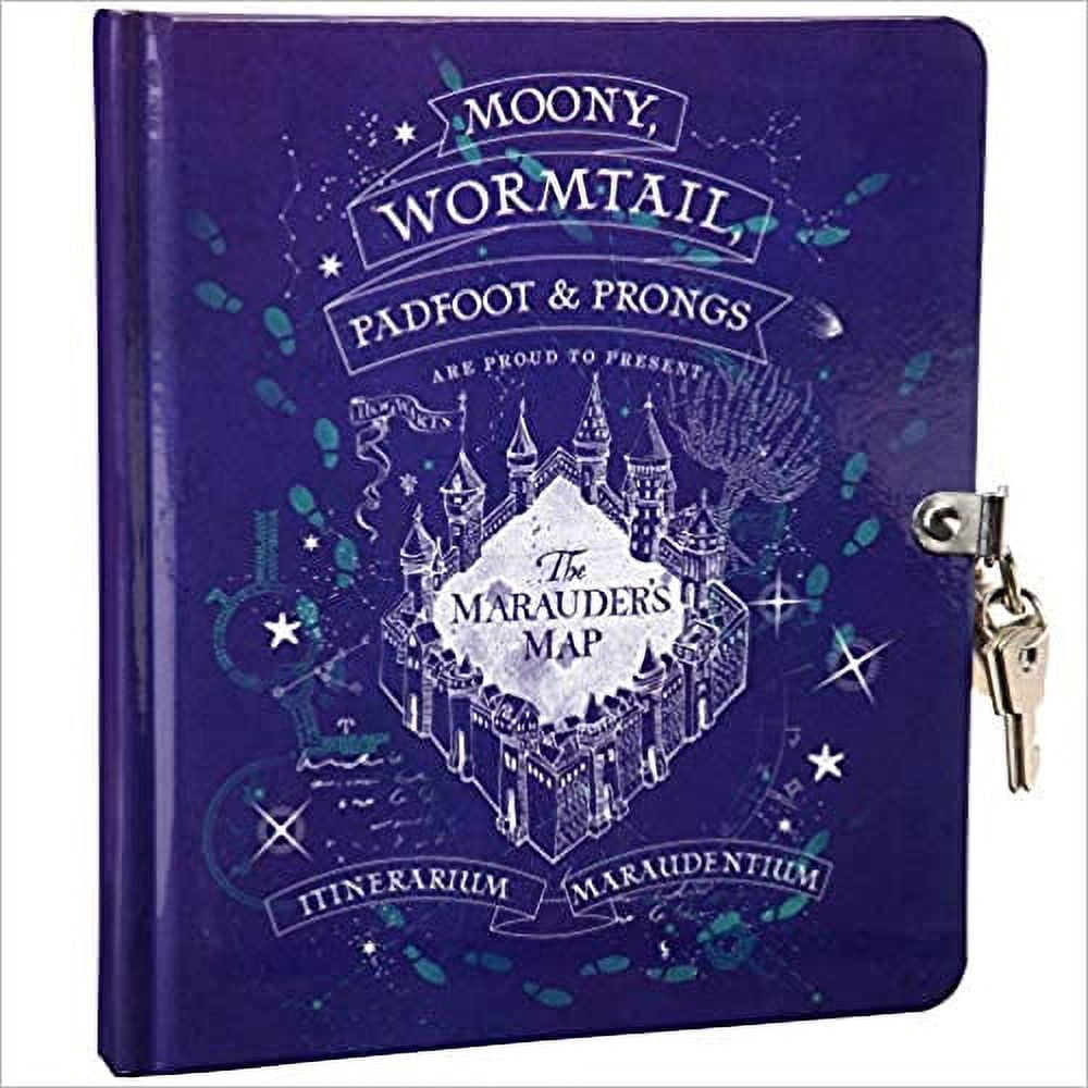 Harry Potter Marauder's Lock and Key Map Diary, Purple, 216 Pages