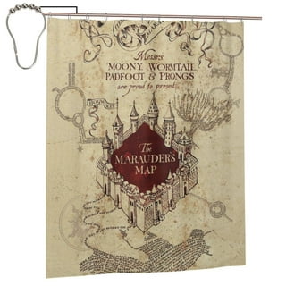 .com: Jay Franco Harry Potter Hogwarts is My Home Shower Curtain &  12-Piece Hook Set - Easy Use - Kids Bath Features Harry, Ron, Hermione,  Hagrid, & Dumbledore (Official Harry Potter Product)