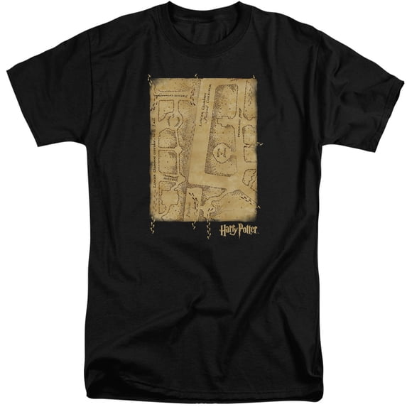 Harry Potter - Marauders Map Interior - Tall Fit Short Sleeve Shirt - XXX-Large