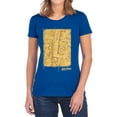 thumbnail image 1 of Harry Potter Marauders Map Interior Women's T Shirt, Royal, Medium, 1 of 6