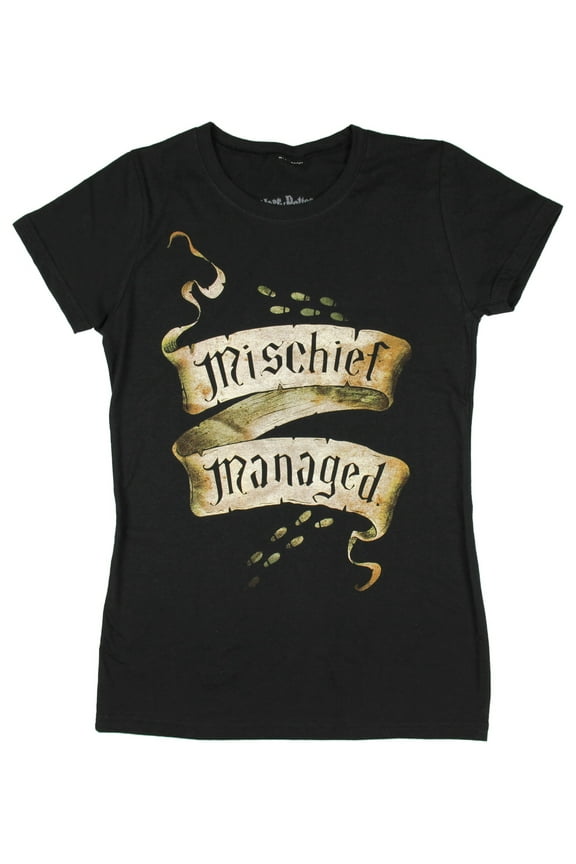 Harry Potter Marauders Map Mischief Managed Juniors T-shirt