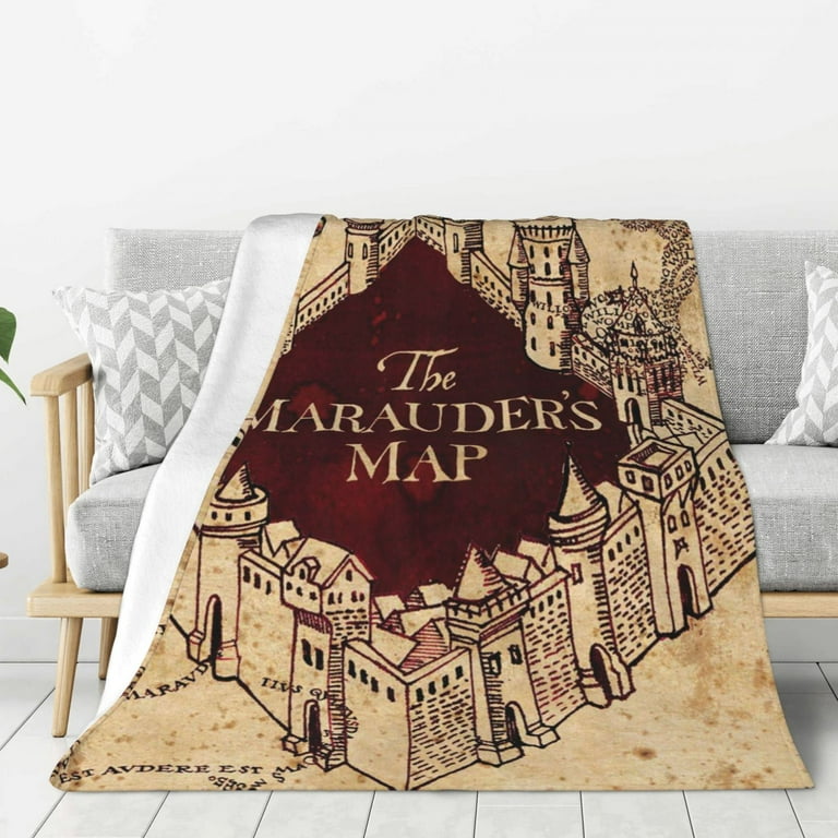 Harry Potter Marauders Map Thick Blanket Soft Fuzzy Anti pilling Flannel Throw Blanket Warm Sofa Bed Blanket 40 x30 For Adult Teen Kids Walmart