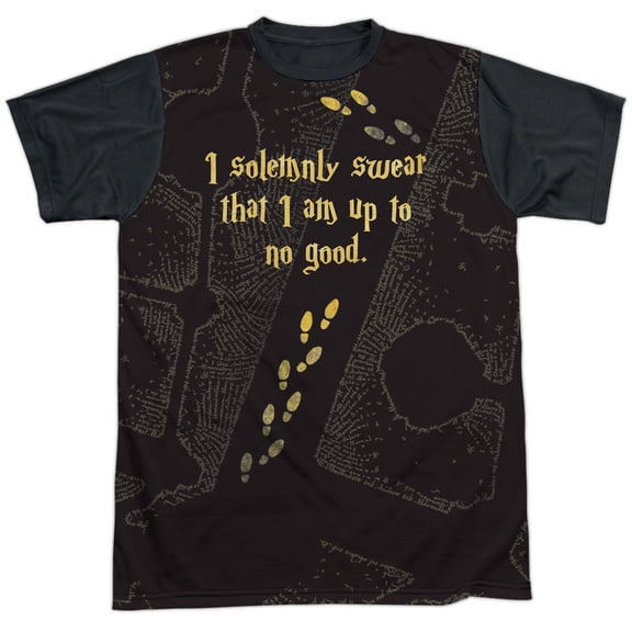 Men's Harry Potter Marauder's Map Sublimation T-shirt Medium White