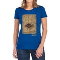 thumbnail image 1 of Harry Potter Marauders Map Women's T Shirt, Royal, X-Large, 1 of 6