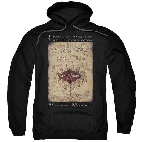 Harry Potter - Marauders Map Words - Pull-Over Hoodie - XXXX-Large
