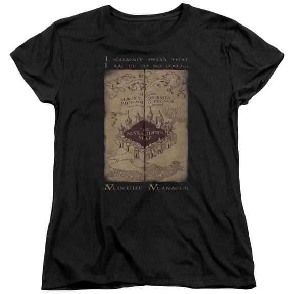Harry Potter - Marauders Map Words - Women's Short Sleeve Shirt - Small