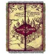 Harry Potter "Marauders Map" Woven Tapestry Throw Blanket