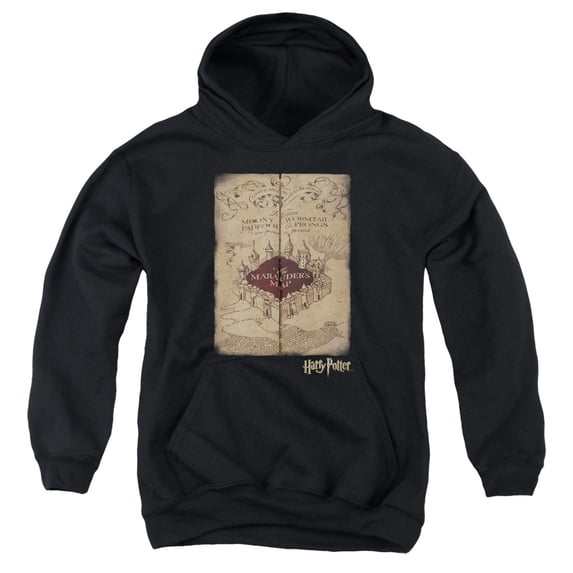 Harry Potter - Marauders Map - Youth Hooded Sweatshirt - Medium