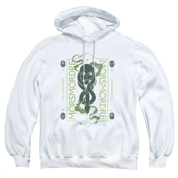 Harry Potter Marx Adult Pull-Over Hoodie, White, Large
